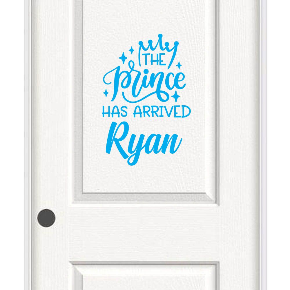 The Prince Has Arrived - Personalized Wall Decal