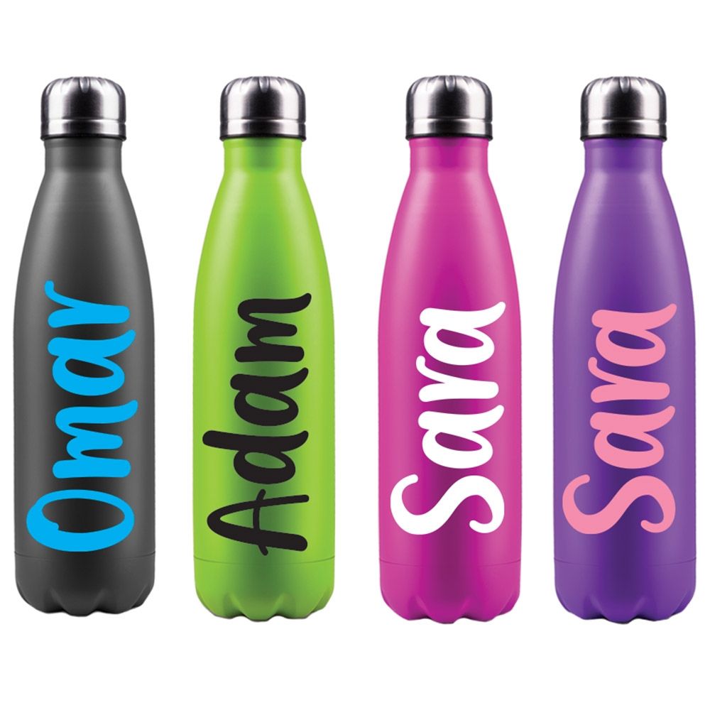 Twinkle Hands - Personalized Name Decal for Bottle - Italic 