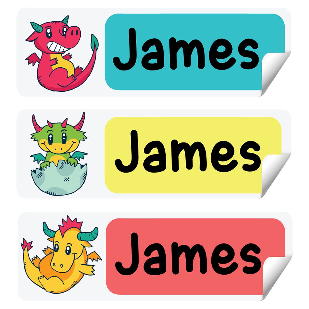 Twinkle Hands - Personalized Waterproof Labels - Dragons Lover