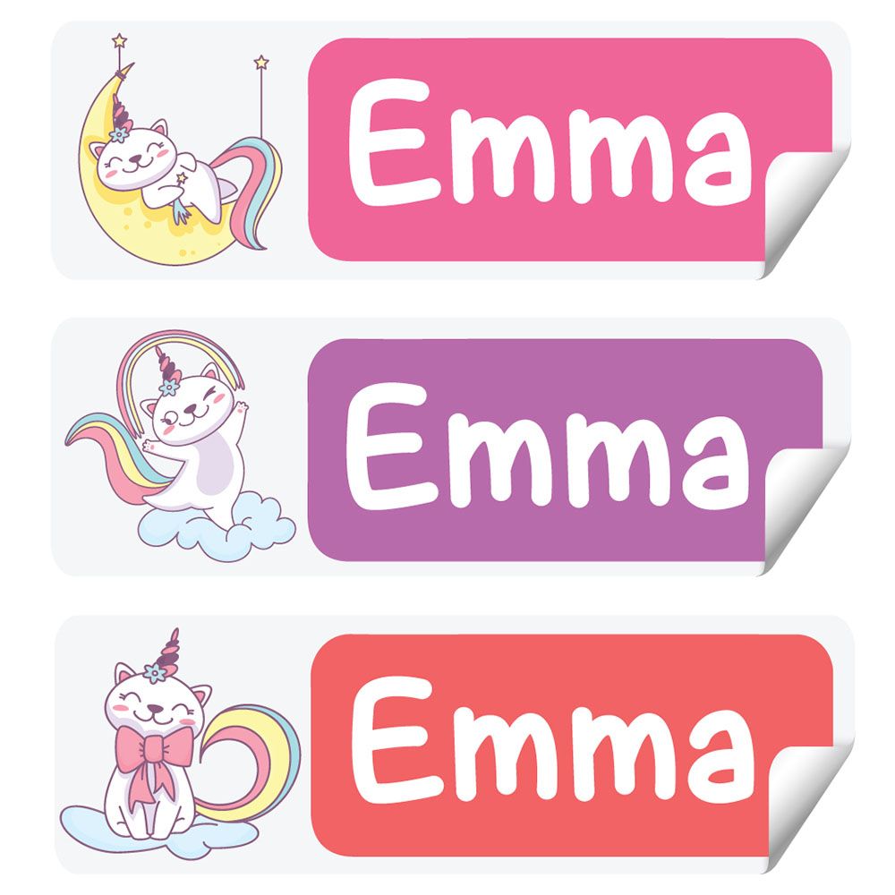 Twinkle Hands - Personalized Waterproof Labels - Magical Unicat