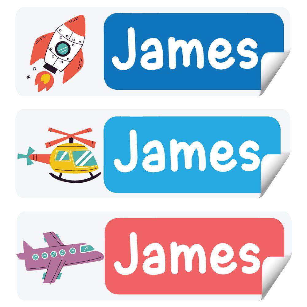 Twinkle Hands - Personalized Waterproof Labels - Space Adventure