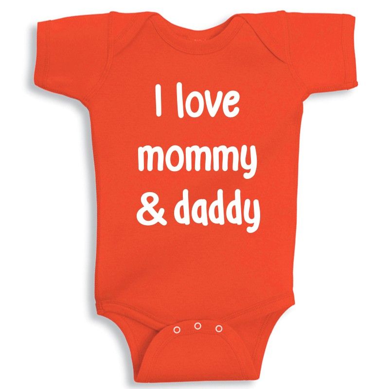 Twinkle Hands - Orange Personalised Baby Onesie