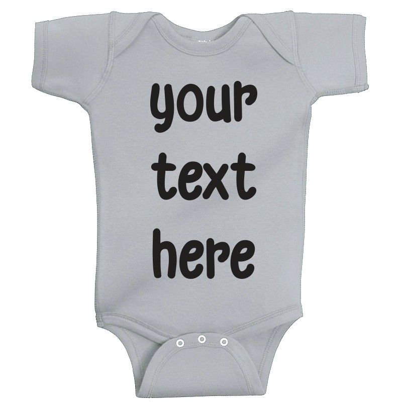 Twinkle Hands - Grey Personalised Baby Onesie