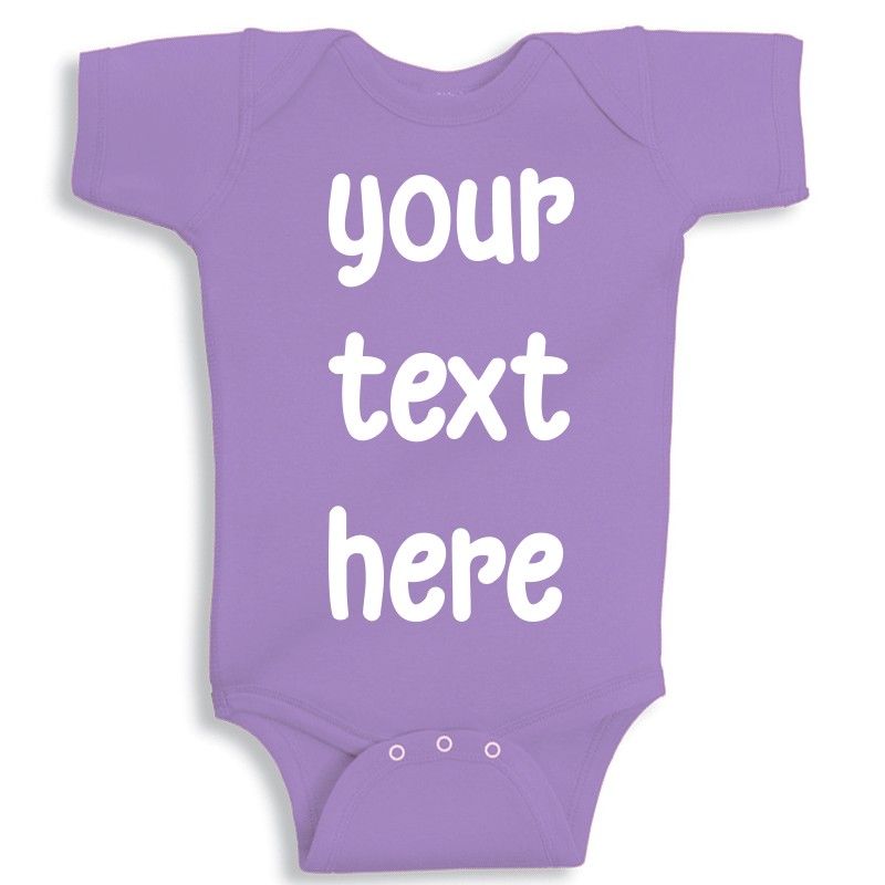 Twinkle Hands - Purple Personalised Baby Onesie