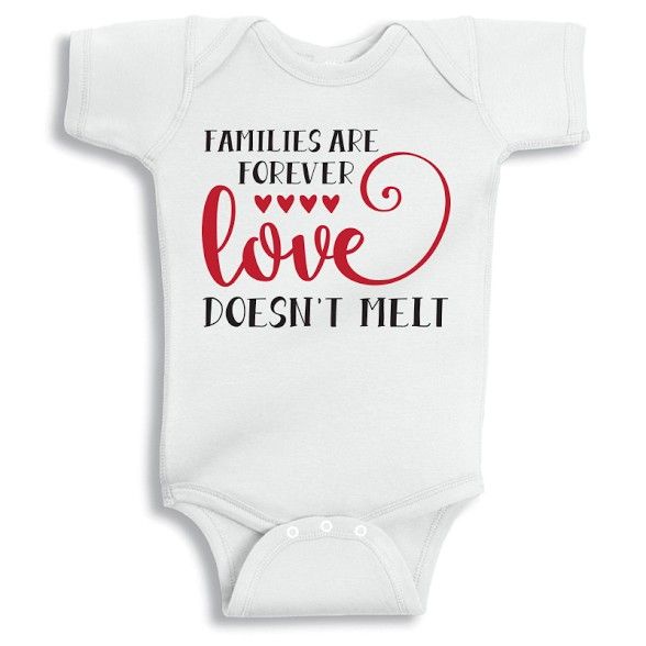 Twinkle Hands - Family Are Forever Love Doesn't Melt Onesie