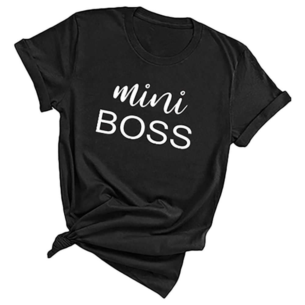 تي شيرت "Mini Boss" للأطفال من مجموعة الأم والطفل من تونكل هاندز