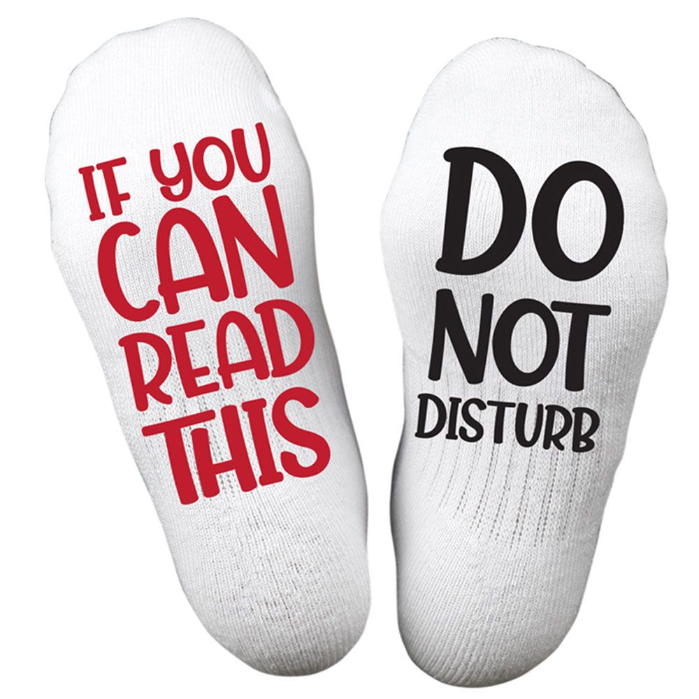 Twinkle Hands - Don't Disturb Socks - White