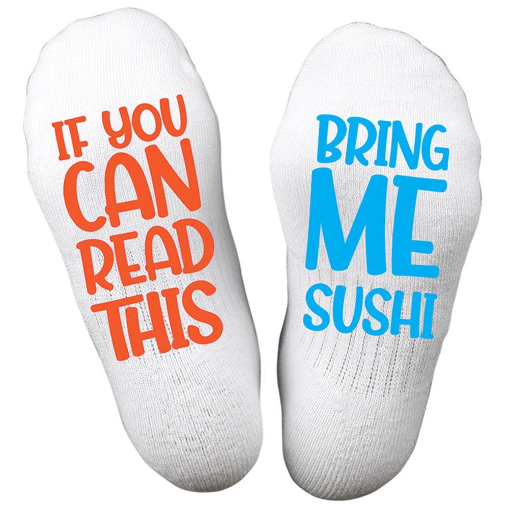 Twinkle Hands - Bring Me Sushi Socks - White