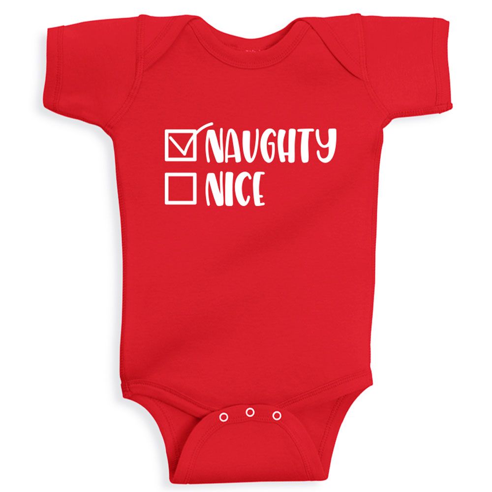 Twinkle Hands - Naughty Christmas Bodysuit - Red