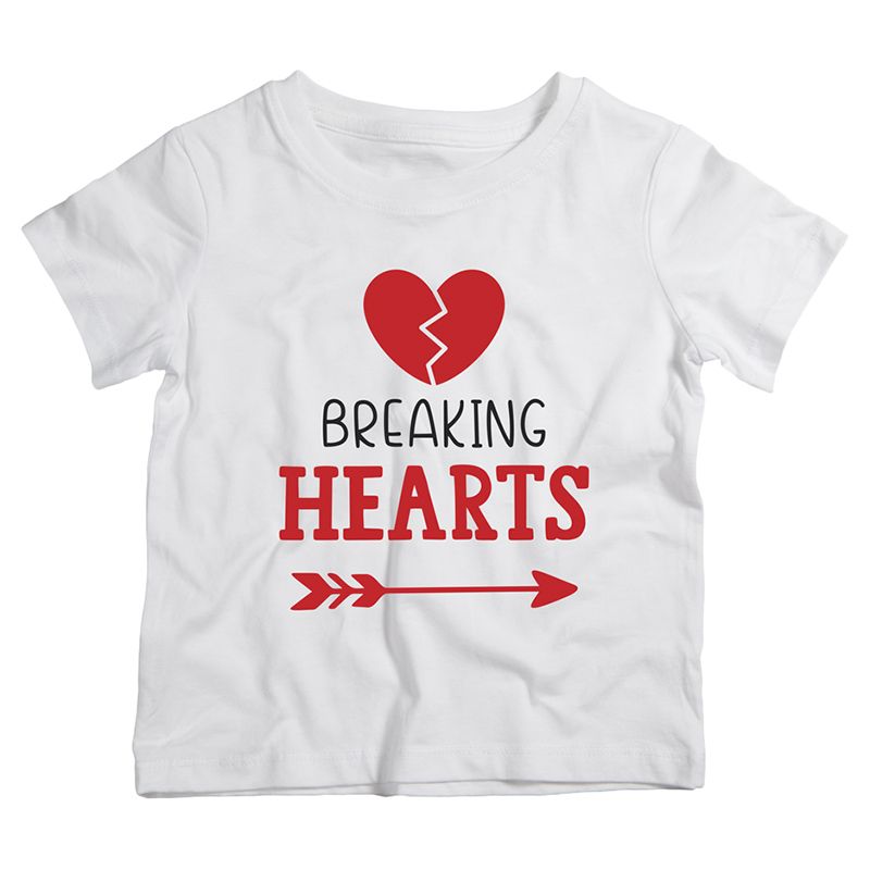 تي شيرت Breaking Hearts من تونكل هاندز بلون أبيض 