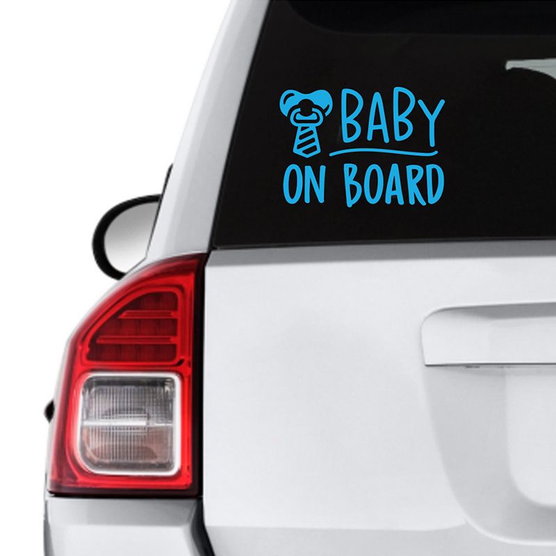 Twinkle Hands - Baby Boy On Board Decal Car Sticker - Blue