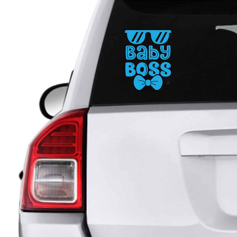 Twinkle Hands - Baby Boss Decal Car Sticker - Blue