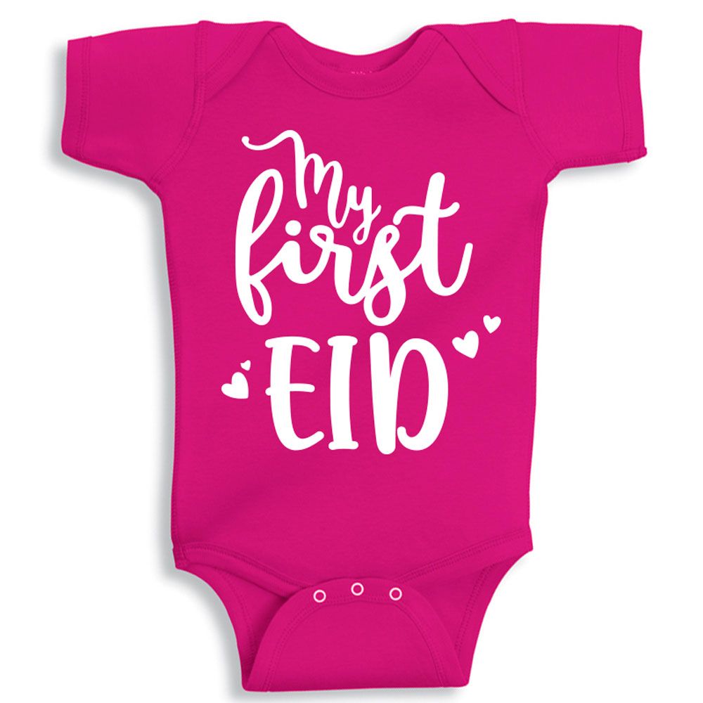 Twinkle Hands - My First Eid Bodysuit - Pink