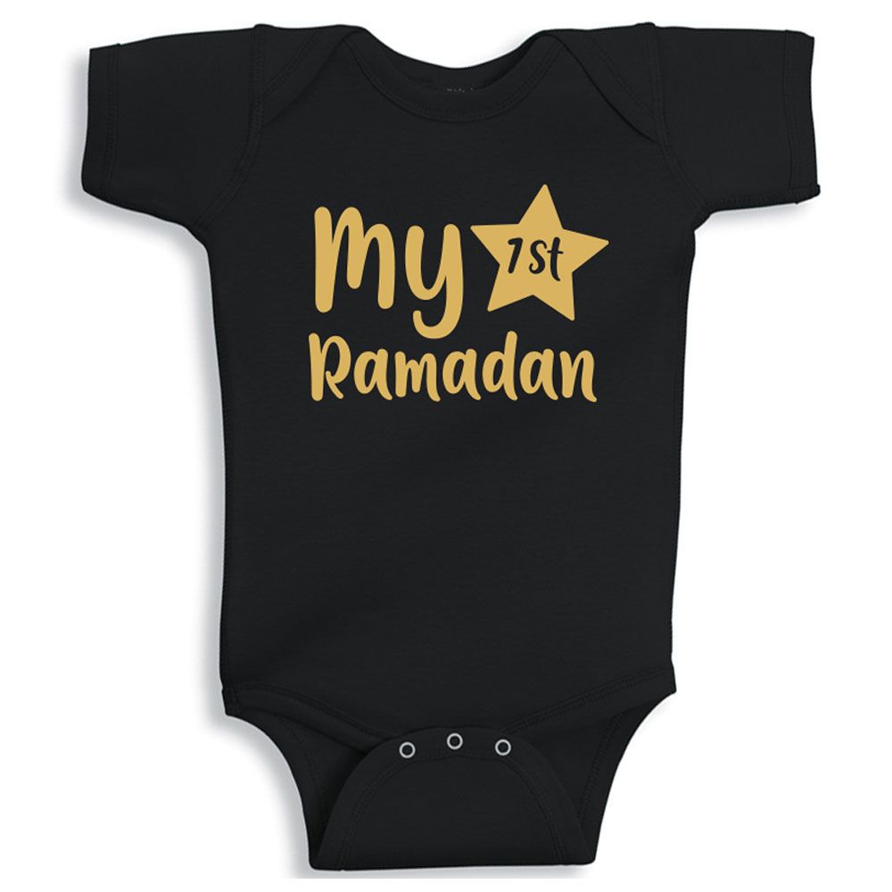 Twinkle Hands - My First Ramadan Bodysuit - Black