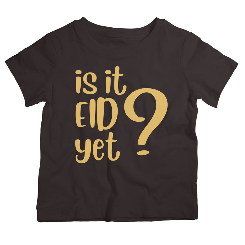 Twinkle Hands - Is It Eid Yet T-Shirt - Black