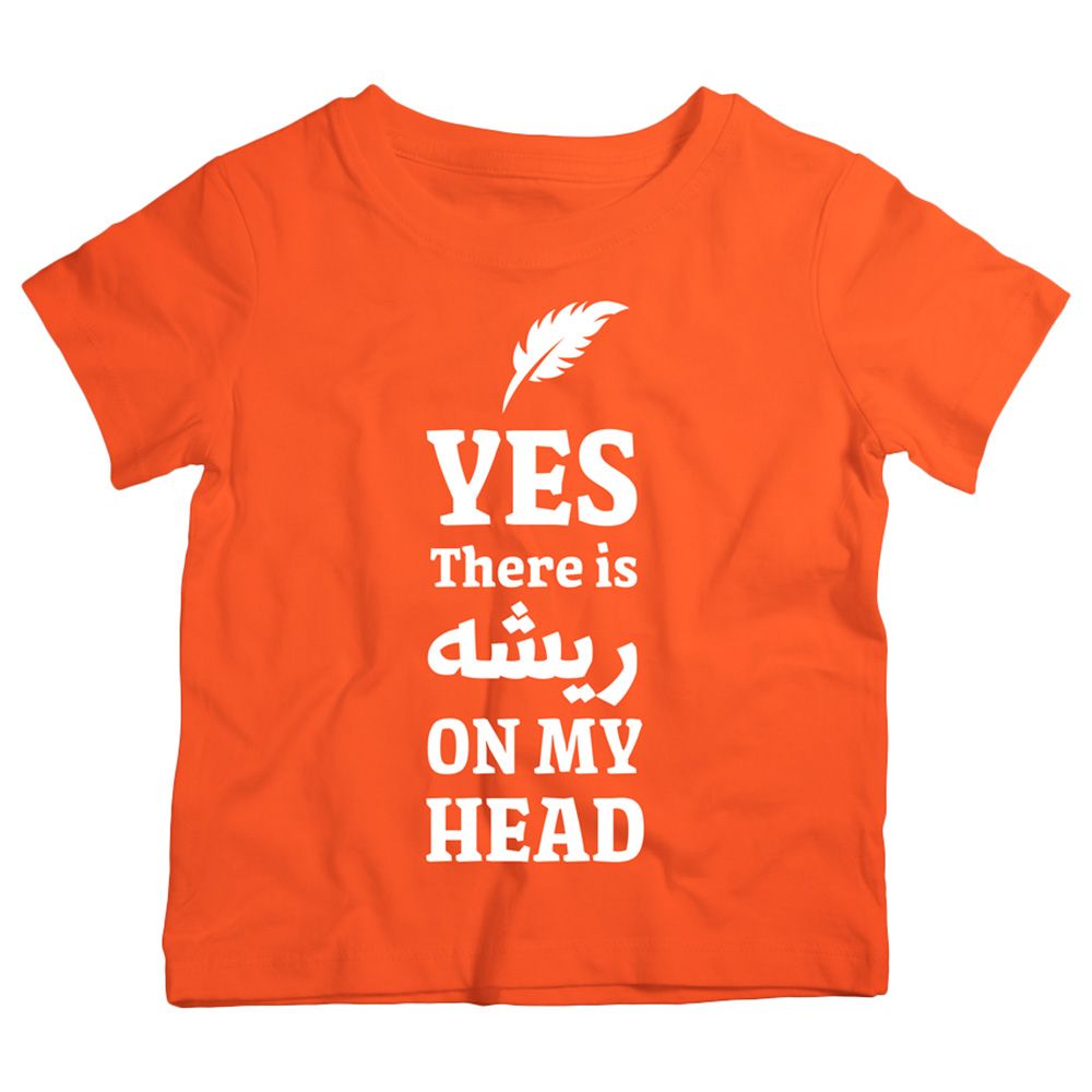 Twinkle Hands - Feather On My Head T-Shirt - Orange