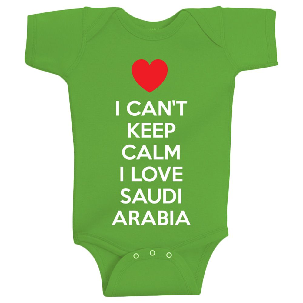 Twinkle Hands - I Cant Keep Calm Baby Onesie - Green