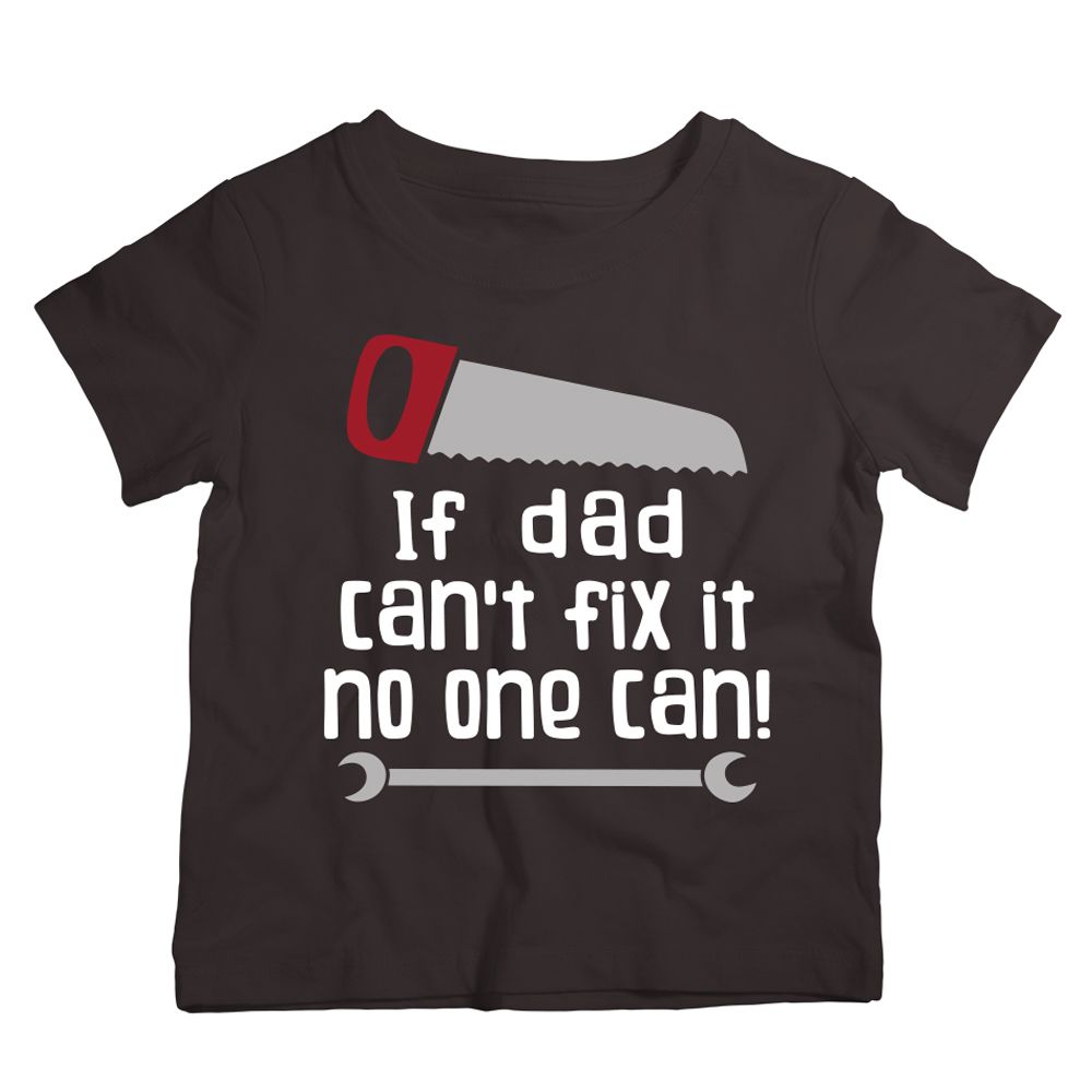 تونكل هاندز قمبص If dad can t fix it no one can أسود