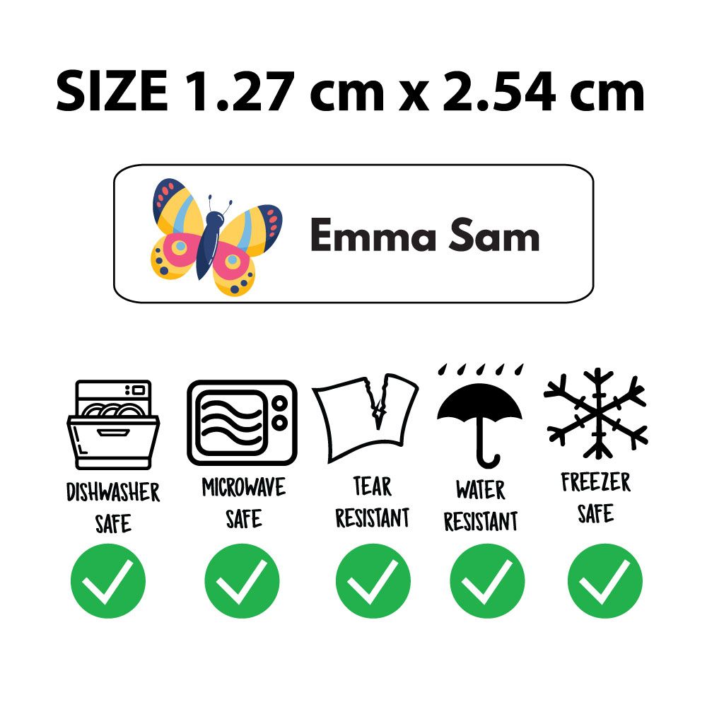 Twinkle Hands - Personalized Waterproof Labels - Cute Duck