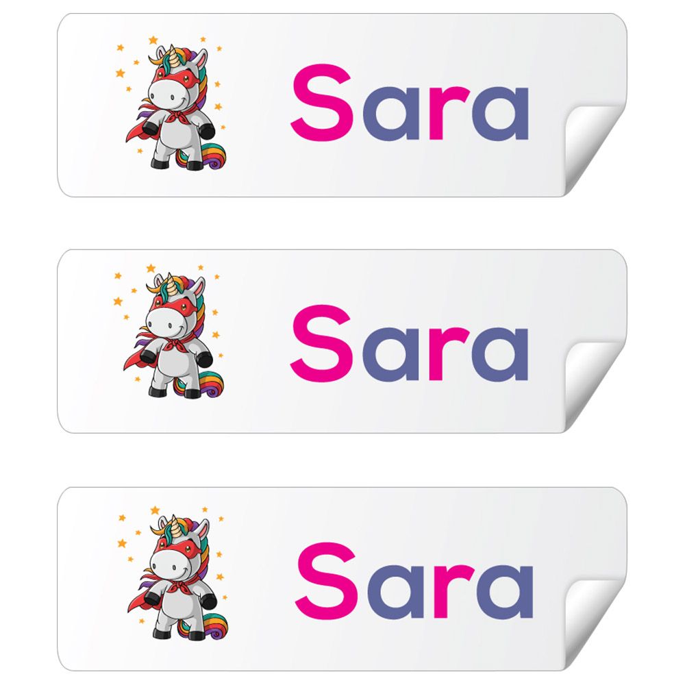 Twinkle Hands - Personalized Waterproof Labels Super Unicorn