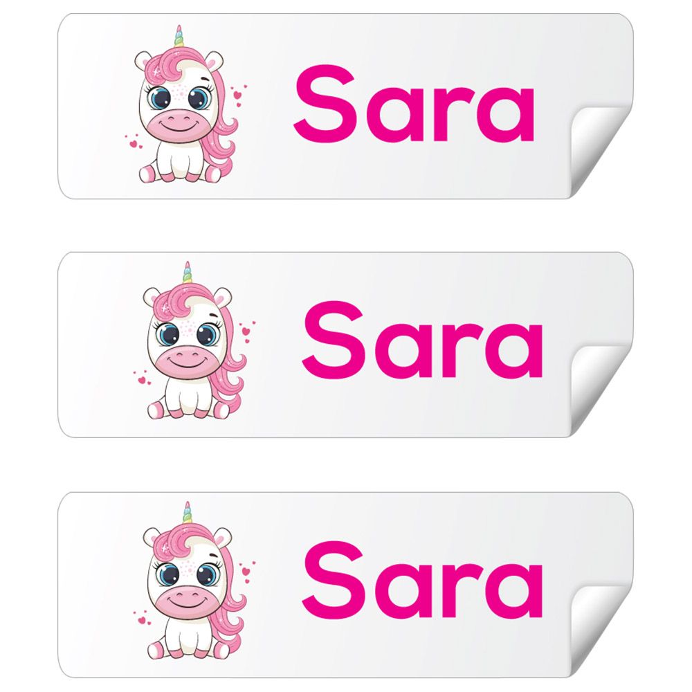 Twinkle Hands - Personalized Waterproof Labels Cute Unicorn