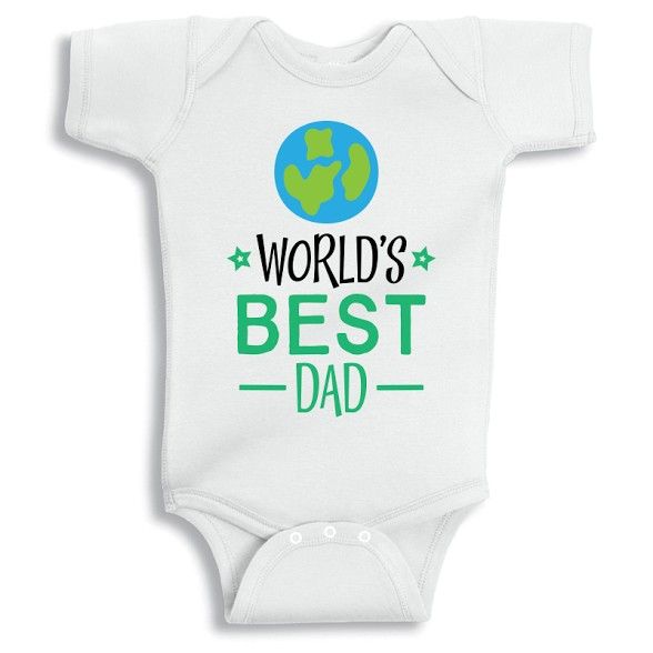 Twinkle Hands - World's Best Dad Baby Onesie