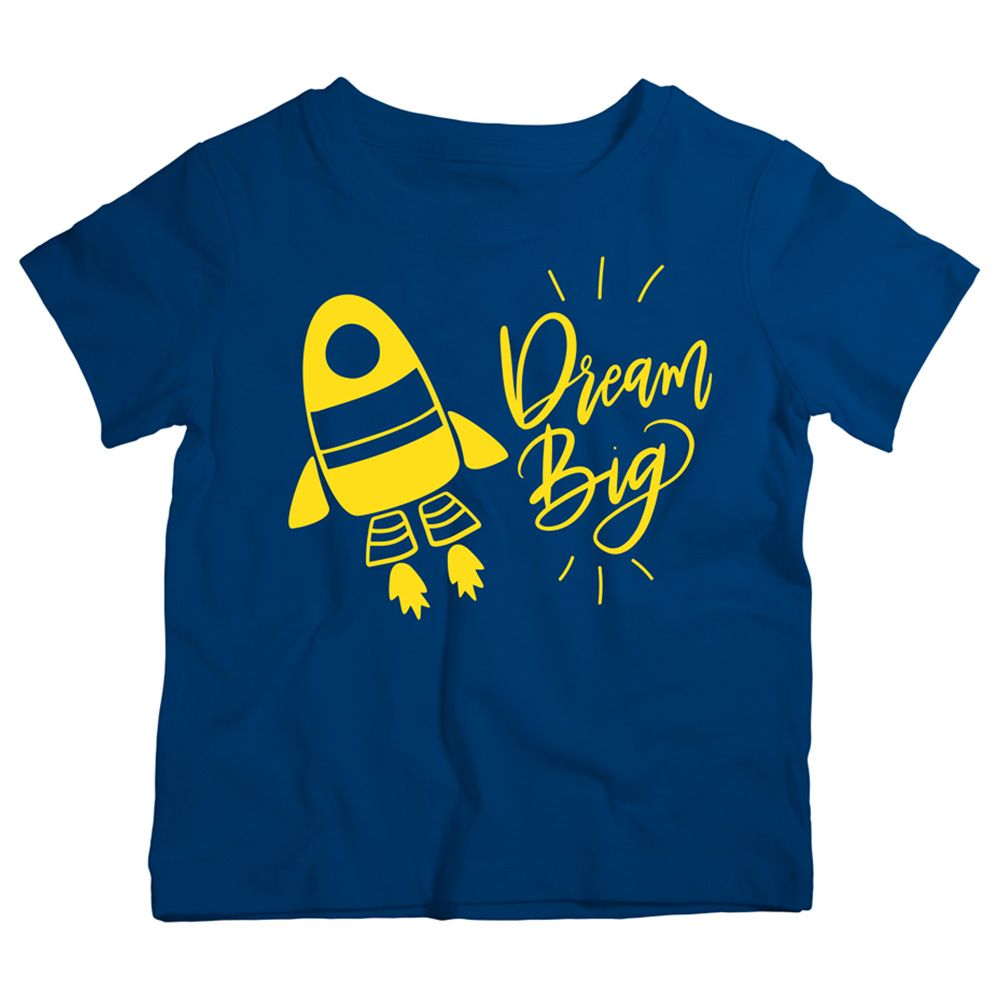 Twinkle Hands - Dream Big Space Cotton T-Shirt - Blue