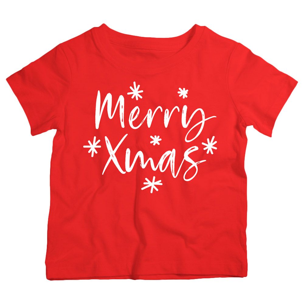 Twinkle Hands - Merry Christmas T-Shirt - Red