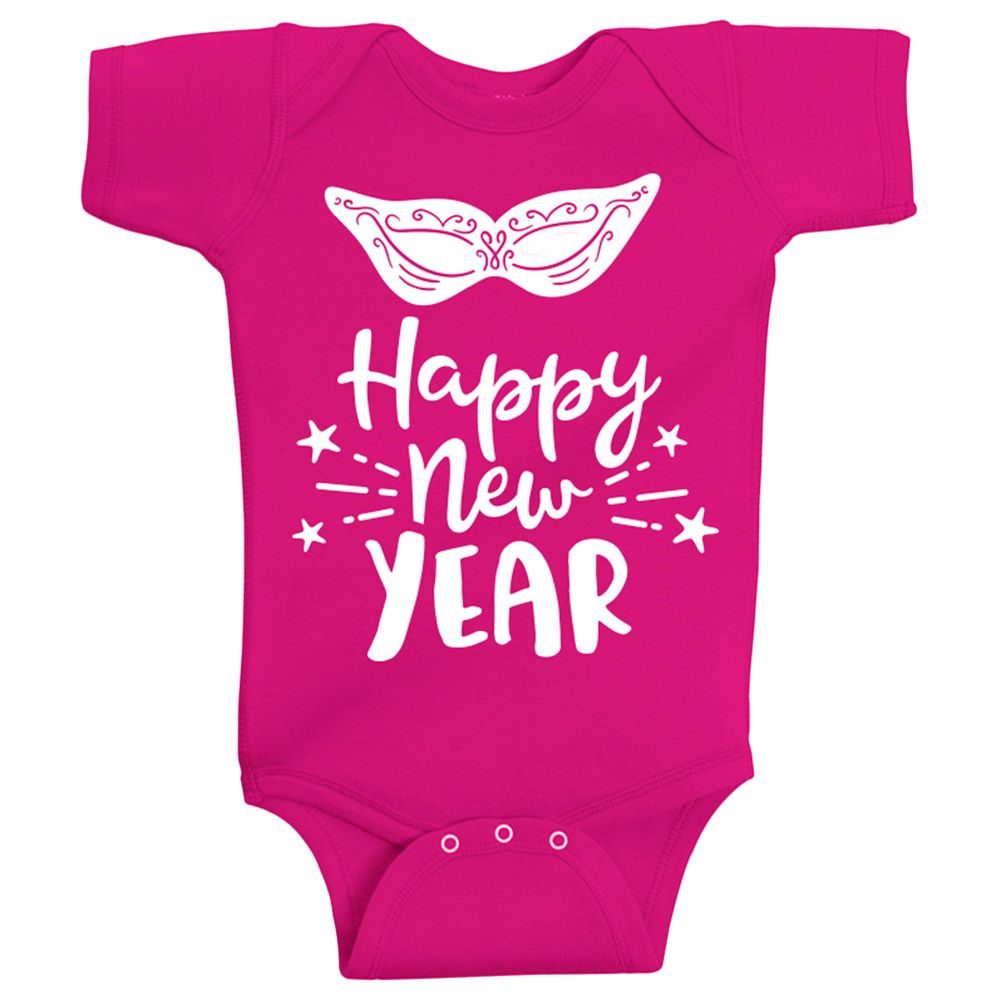 Twinkle Hands - Happy New Year Mask Onesie - Pink