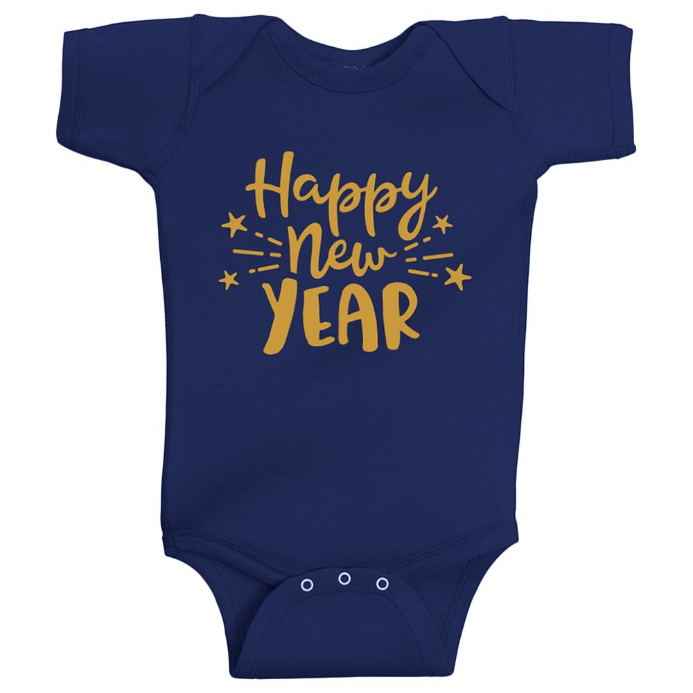 Twinkle Hands - Happy New Year Baby Onesie - Blue