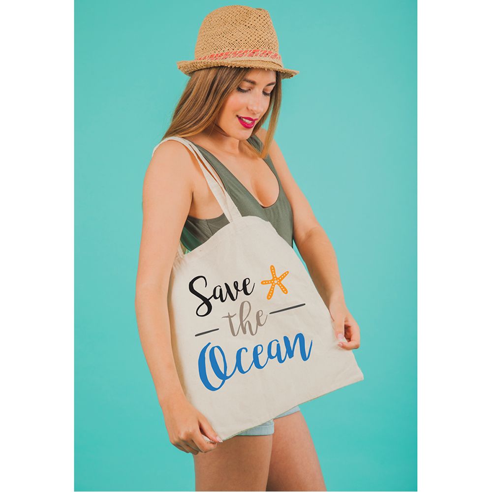 Save The Ocean - Eco Tote Bag - The Beach Is In My Heart