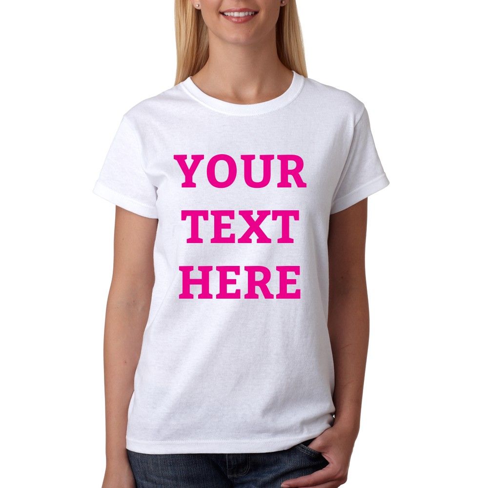 Twinkle Hands - Personalised Woman White T-Shirt - Pink