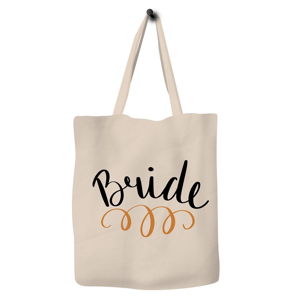 Save The Ocean - Eco Tote Bag - Bride - Brown