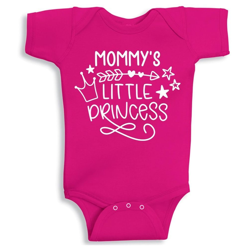 Twinkle Hands - Mommy Little Princess Onesie - Pink