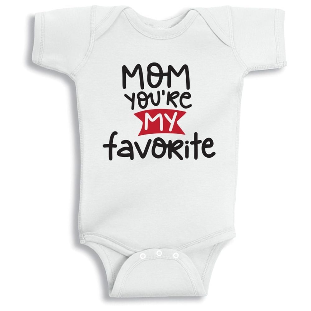 Twinkle Hands - Mom You Are My Favorite Onesie - White