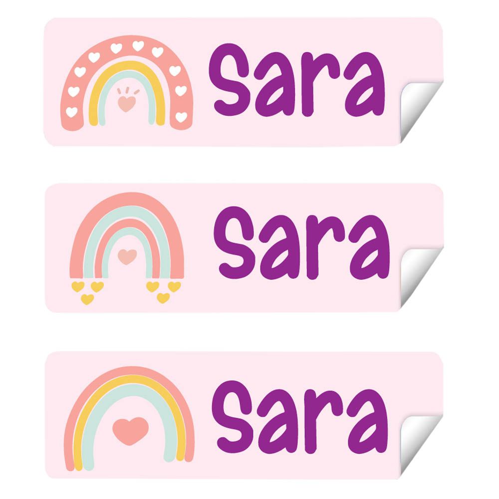 Twinkle Hands - Personalized Labels - Pack of 30 - Rainbows