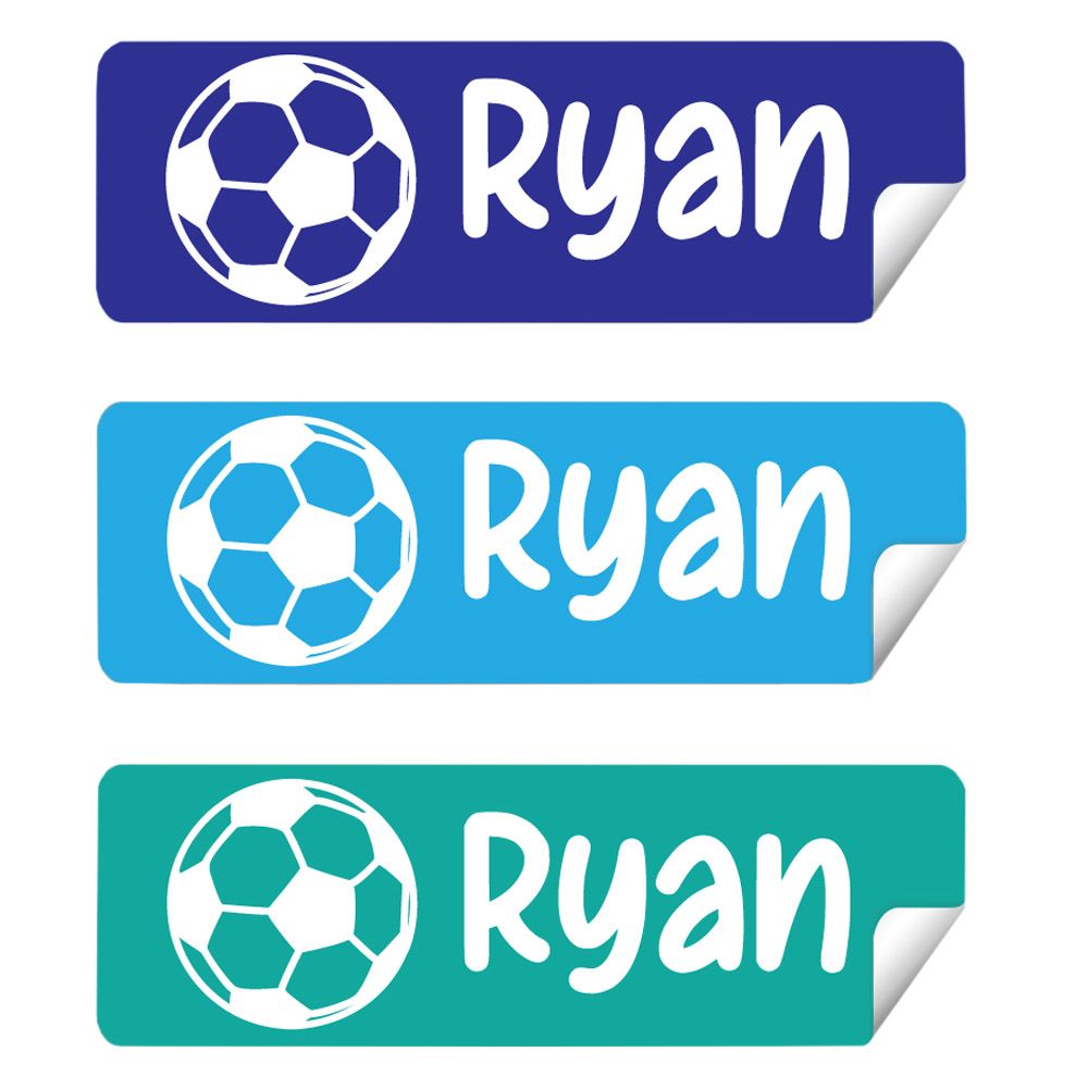 Twinkle Hands - Personalized Labels - Pack of 30 - Boys Soccer