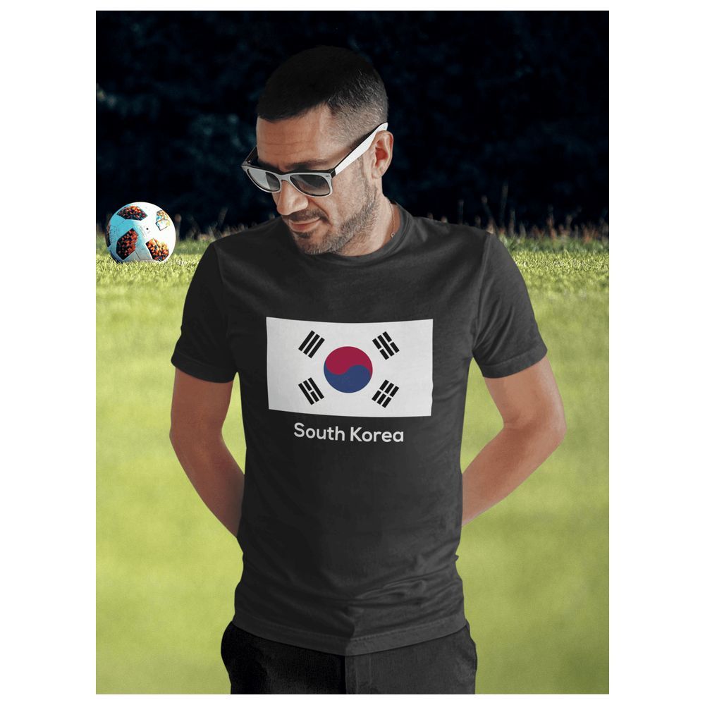 Twinkle Hands - South-Korea World Cup Adult T-Shirt - Black