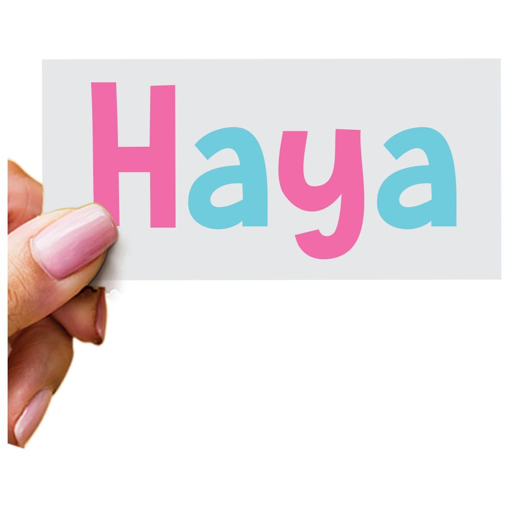 Twinkle Hands - Personalized Name Decal-Sticker - Pink/Blue