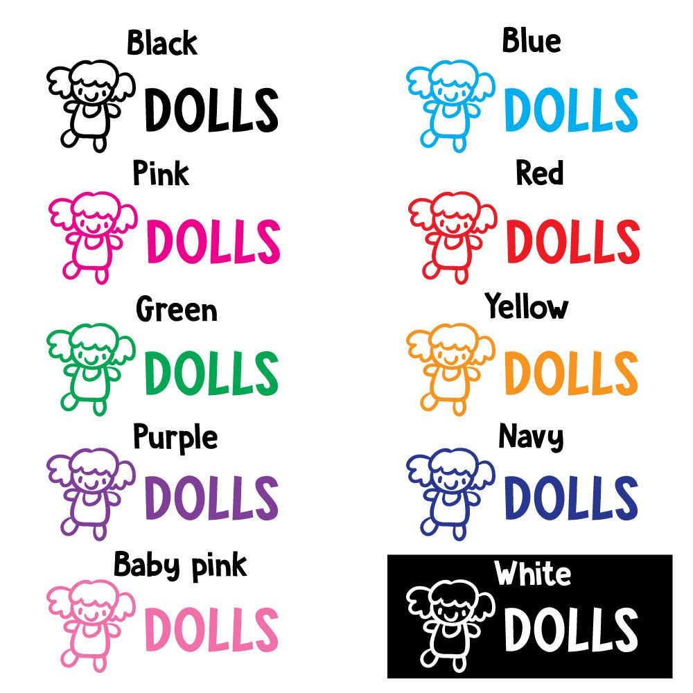 Twinkle Hands - Labels for Kid's Toy Storage - Dolls