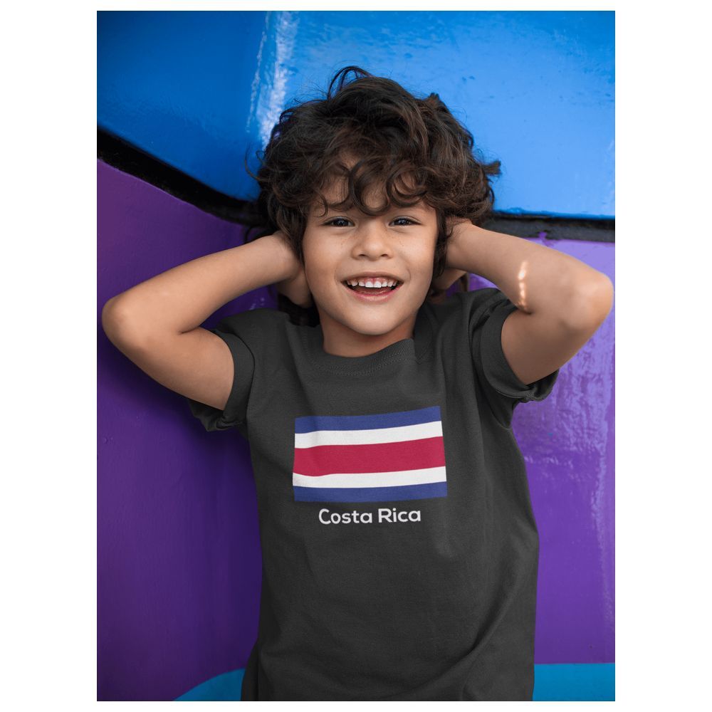 Twinkle Hands - Kids Costa-Rica World Cup T-Shirt - Black