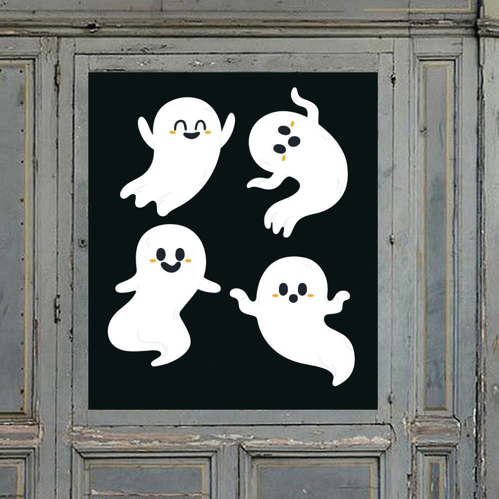 Twinkle Hands - Halloween Window Sticker - Ghosts