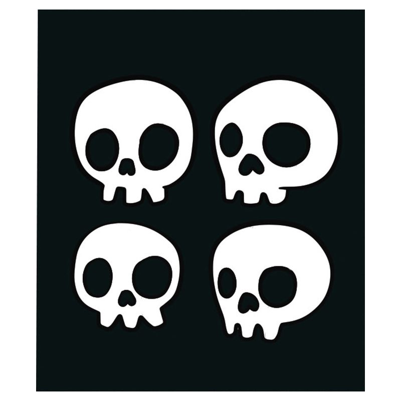 Twinkle Hands - Halloween Window Sticker - Skull