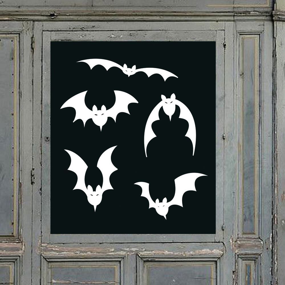 Twinkle Hands - Halloween Window Sticker - Bats