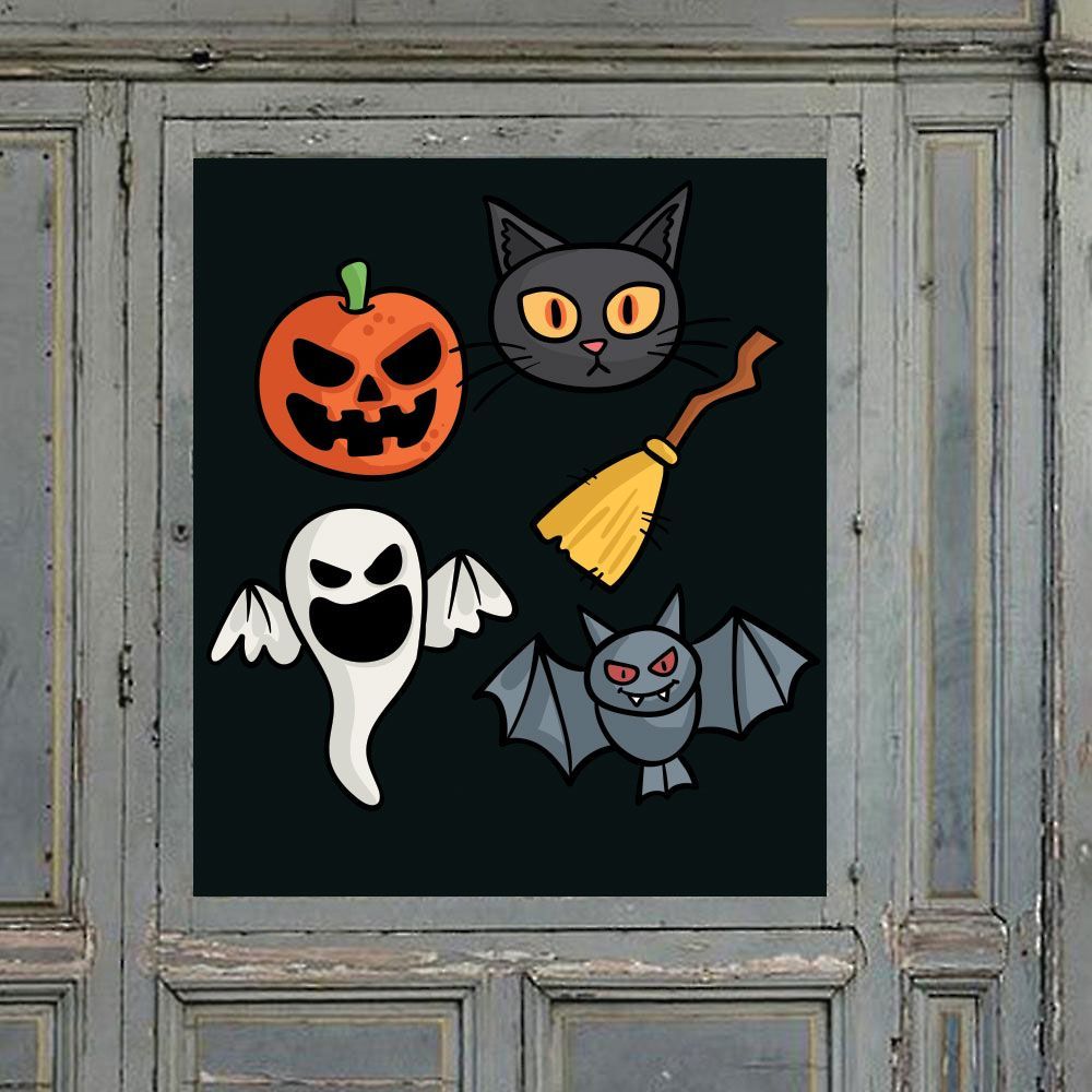 Twinkle Hands - Halloween Window Sticker - Scary