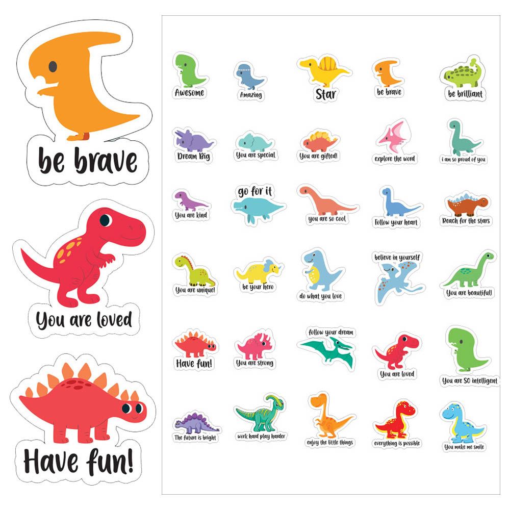 Twinkle Hands - Reward & Motivational Stickers - Dinosaurs - 30pcs