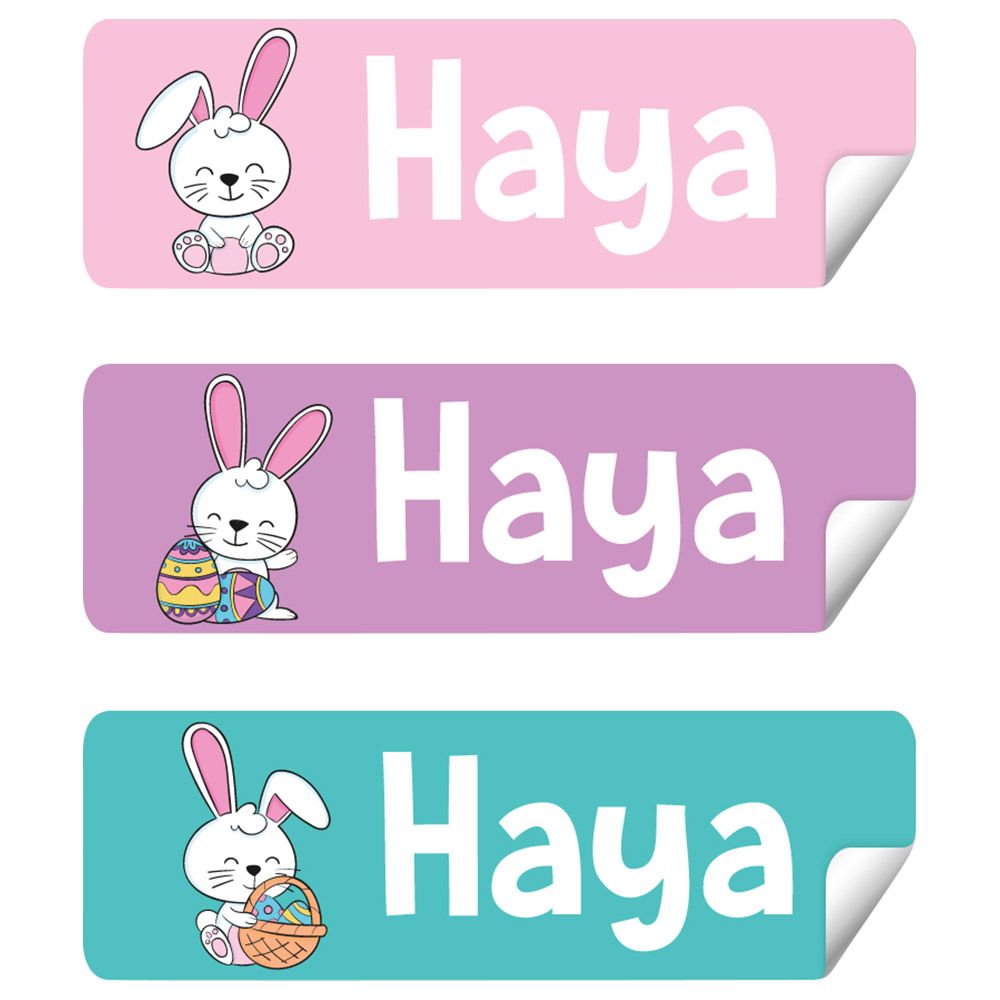 Twinkle Hands - Personalized Waterproof Labels - Cute Bunny