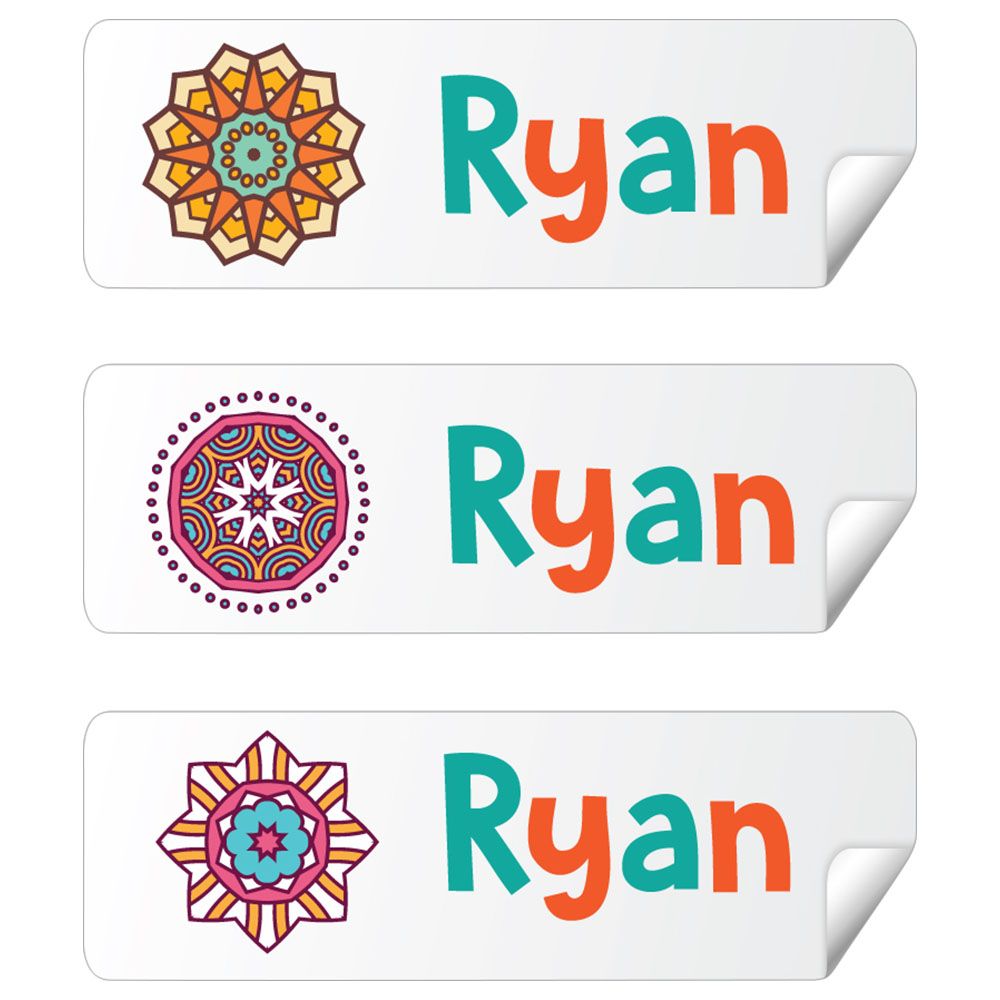 Twinkle Hands - Personalized Waterproof Labels - Mandala