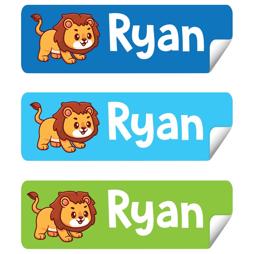 Twinkle Hands - Personalized Waterproof Labels - Brave Lion