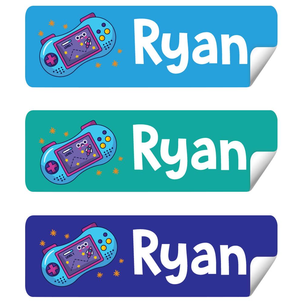 Twinkle Hands - Personalized Waterproof Labels - Video Game Boys